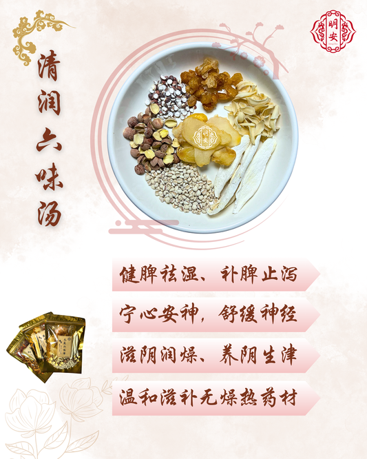 清润六味汤, Six-Treasure Nourishing Soup