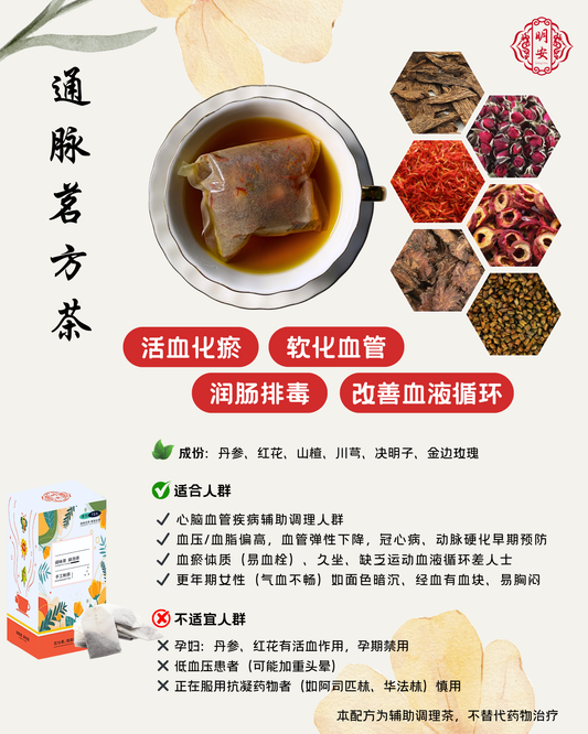 【清脂通脉】通脉茗方茶, VesselFlow Herbal Tea